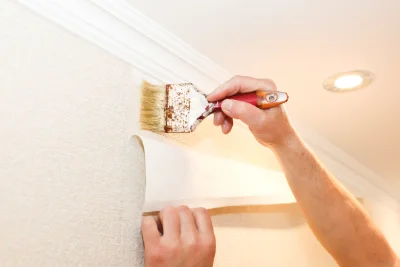 Pose de papier peint à Villefavard — revêtements muraux et toiles de verre
